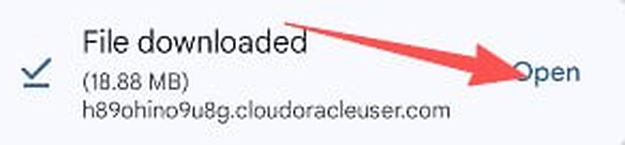 Screenshot for step 1: Download the file