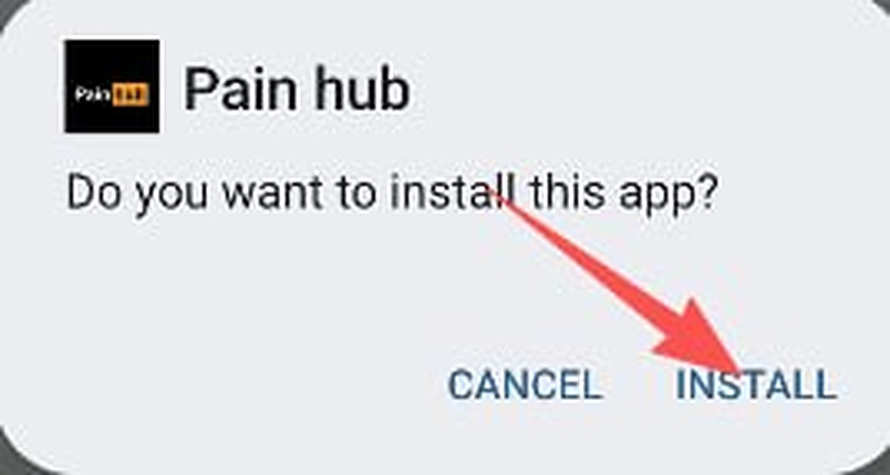 Screenshot for step 2: Allow the installation